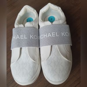 Michael kors  girls logo slip on sneaker size 2